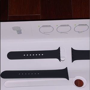 NWOT Apple Watch Black Sport Band 42mm